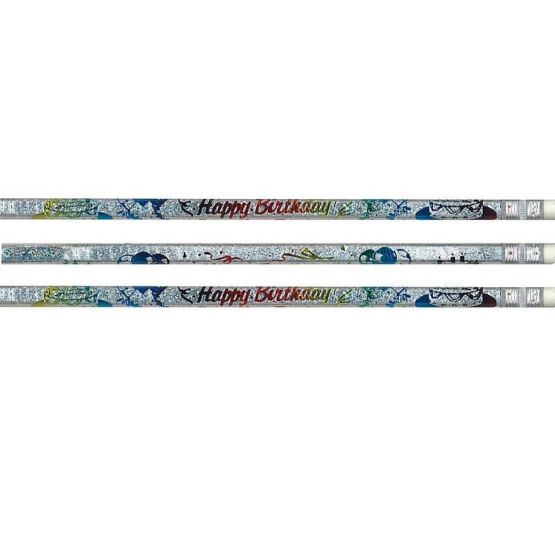 J.R. Moon Pencil Happy Birthday from Your Teacher Pencil, Pack of 144 (JRM7500G) image 1