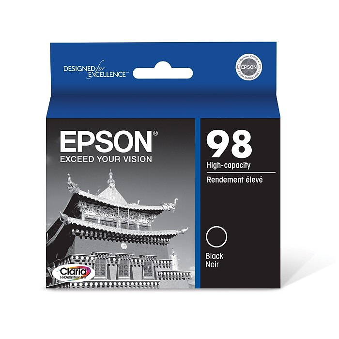 Epson T98 Black High Yield Ink Cartridge | Staples