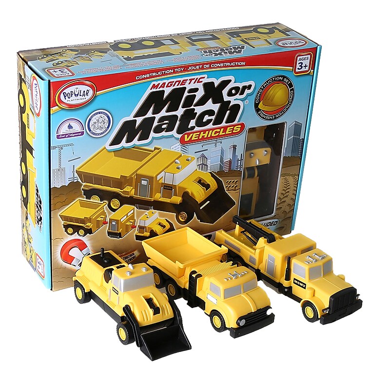 Popular Playthings Magnetic Mix or Match® Construction Vehicles (PPY60315) image 1