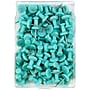 JAM Paper Push Pins, Teal, 2 Packs of 100 (22432067A)~#|#~sp4797886_sc7