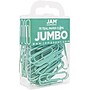 JAM Paper Jumbo Paper Clips, 2" Capacity, Teal, 75 Clips/Pack, 2/Pack (21832065a)~#|#~sp4798221_sc7