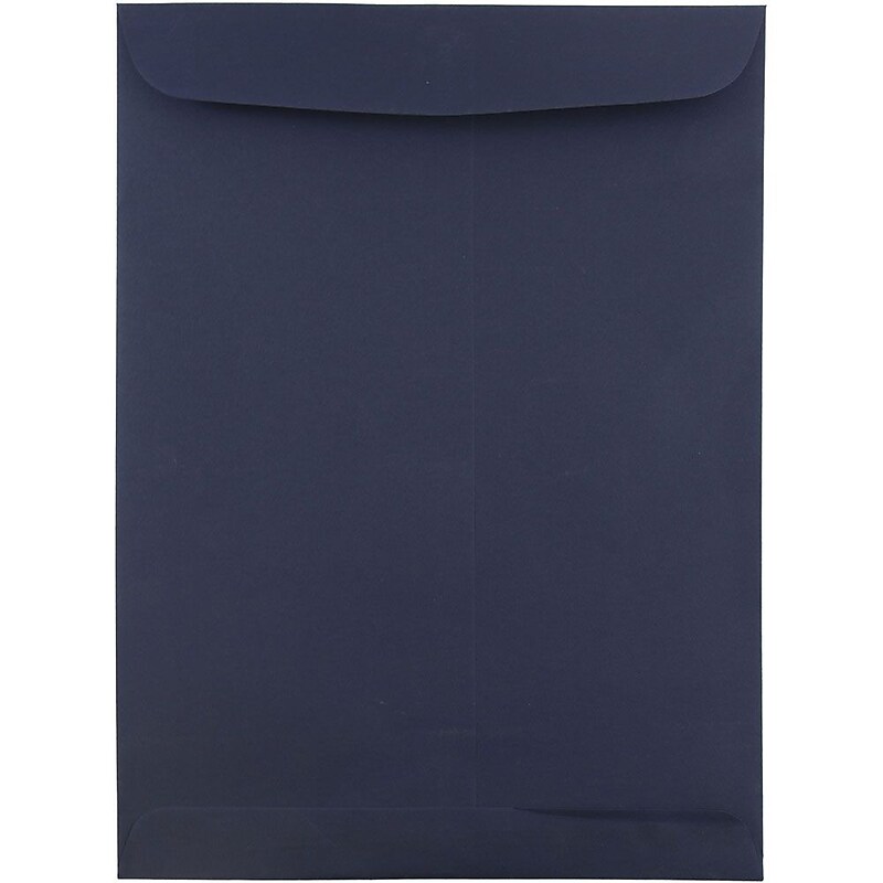 JAM Paper Open End Catalog Envelope, 9" x 12", Navy Blue, 50/Pack (51287431I) image 1