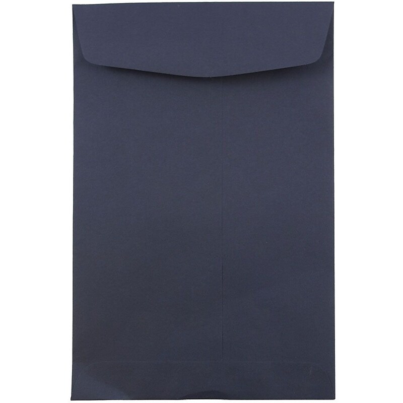 JAM Paper 6 x 9 Open End Catalog Envelopes, Navy Blue, 50/Pack (01287030fi) image 1