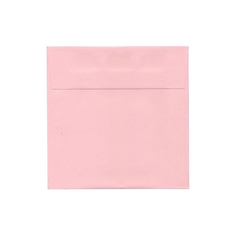 JAM Paper 7.5 x 7.5 Square Invitation Envelopes, Baby Pink, 25/Pack (327912961) image 1