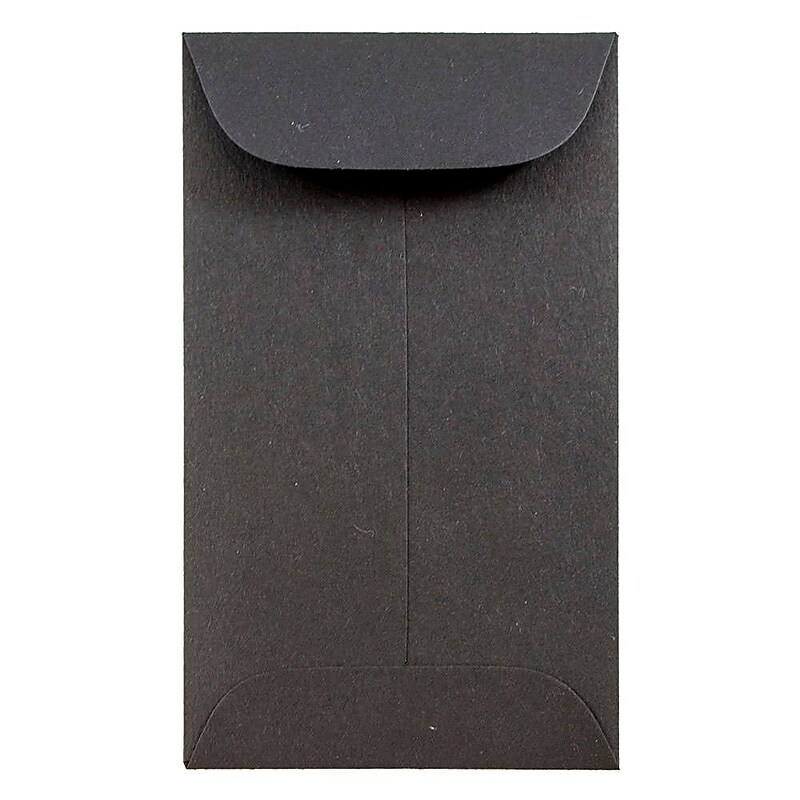 JAM Paper #3 Coin Business Envelopes, 2.5 x 4.25, Black, 50/Pack (356730544i) image 1