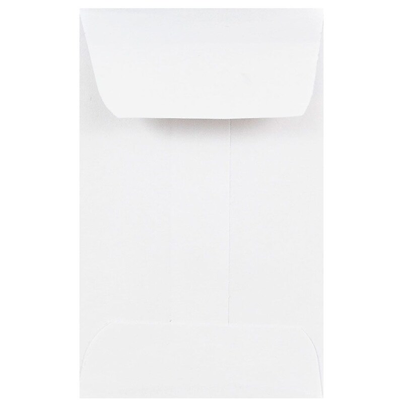 JAM Paper #1 Coin Business Envelopes, 2.25 x 3.5, White, 50/Pack (122326658i) image 1