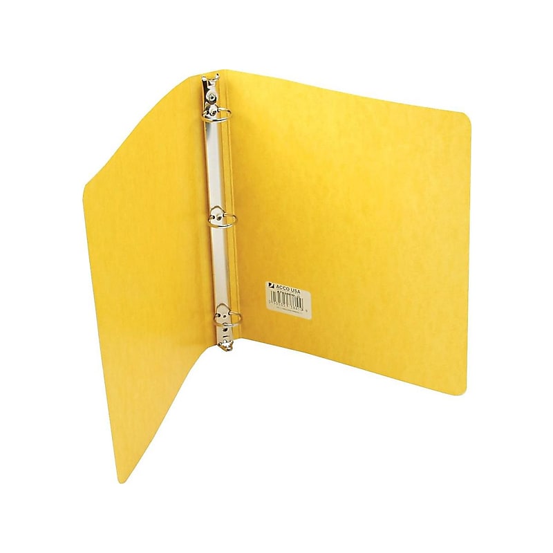 ACCO Presstex 1" 3-Ring Non-View Binders, Yellow (38610) image 1