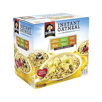 QuakerVariety Oatmeal, 1.51 oz., 52/Box (220-00482)