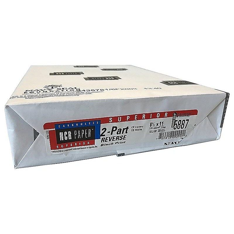 NCR Paper Superior 8.5" x 11" Carbonless Paper, 20 lbs, 92 Brightness, 500/Ream (5887N) image 1