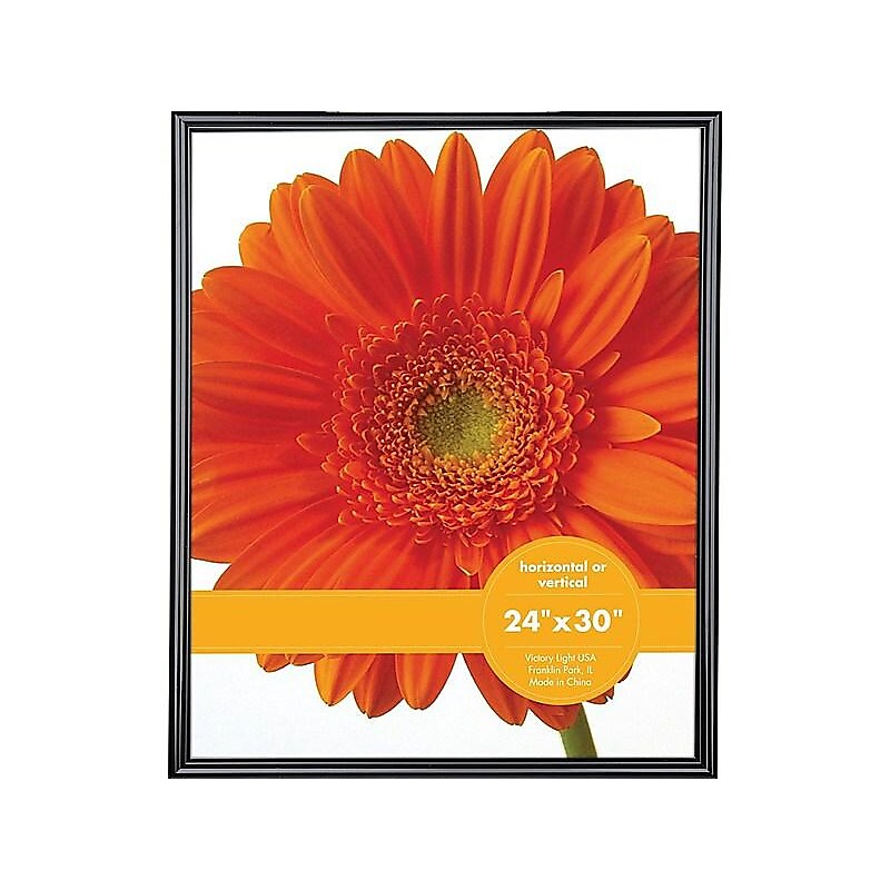 Victory Light Plastic Poster Frame, Black (VF0023B.2430) image 1