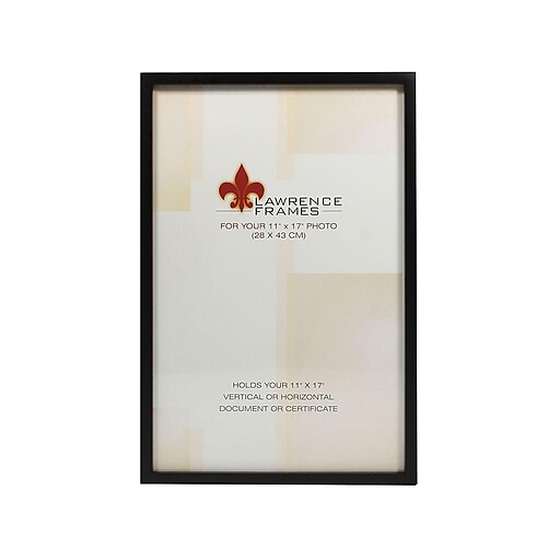 Lawrence Frames Wood Picture Frame, Black (755517) Staples