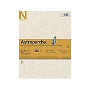 Astroparche 65 lb. Cardstock Paper, 8.5" x 11", Natural, 250 Sheets/Pack (26428/27428)