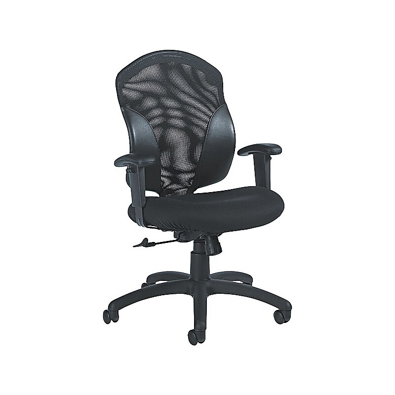 Global Mesh Back Fabric Conference Chair, Black (19514550JN02) image 1