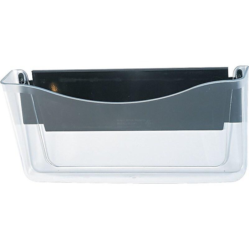 Rubbermaid Unbreakable 1-Pocket Plastic Wall File, Clear (65986) image 1