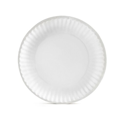 Staples Paper Plates 9" White 1000 Carton Staples