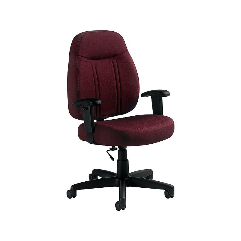 Global Fabric Task Chair, Burgundy (9330BK-JN07) image 1