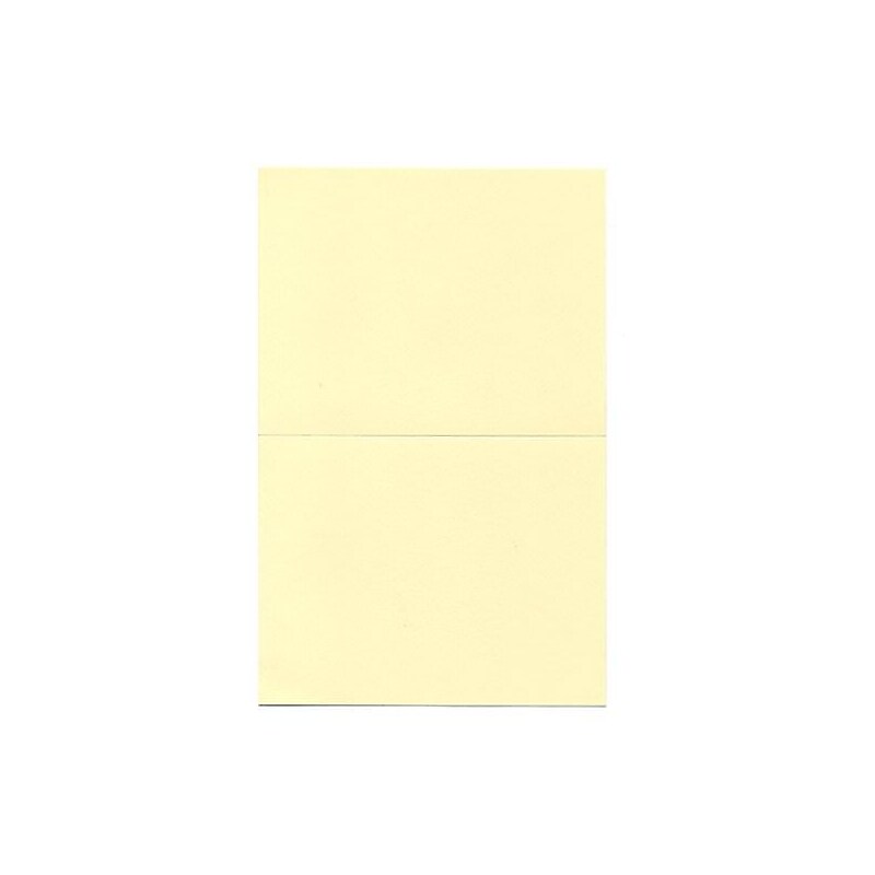 JAM Paper® Blank Foldover Cards, A2 Size, 4 3/8 x 5 7/16, Ivory, 25/Pack (309908f) image 1