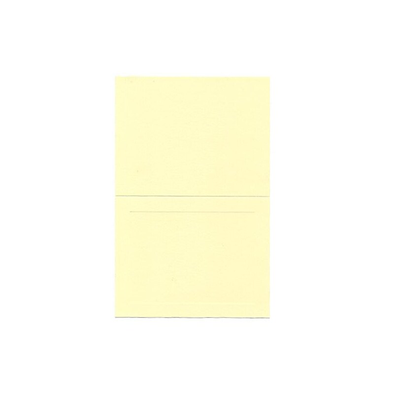 JAM Paper® Blank Foldover Cards, A2 Size, 4 3/8 x 5 7/16, Ivory Panel, 25/Pack (309914f) image 1