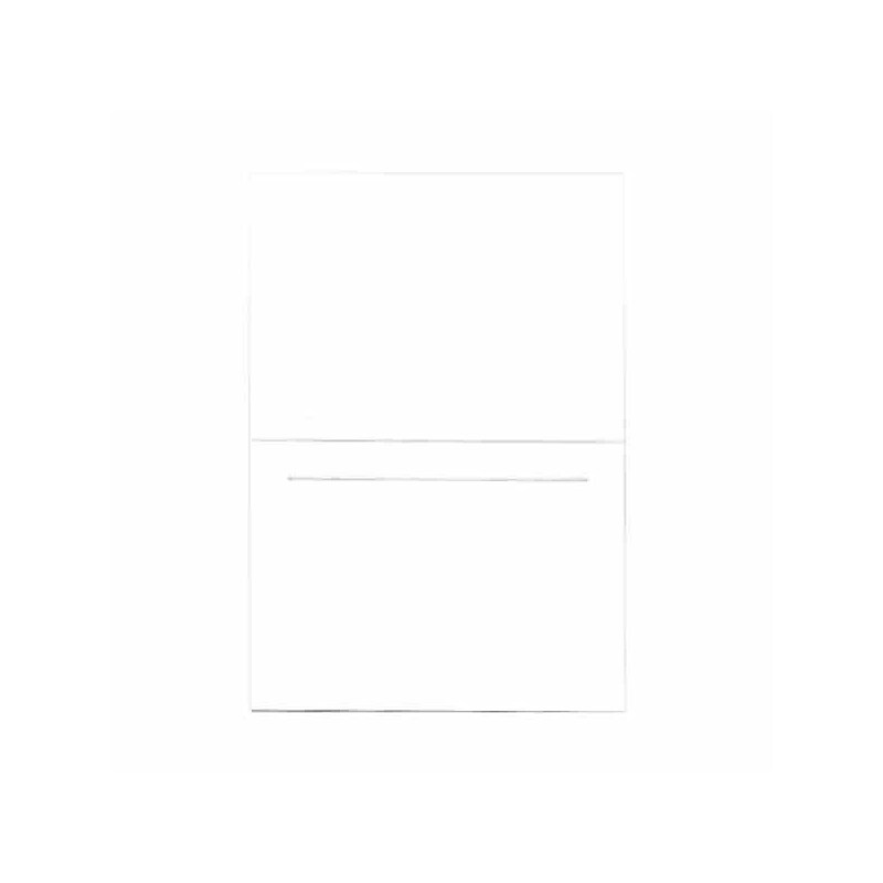 JAM Paper® Blank Foldover Cards, 4Bar A1 Size, 3 1/2 x 4 7/8, White Panel, 25/Pack (309899f) image 1