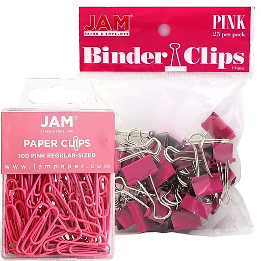 Shop Staples for JAM Paper® Office Desk Supplies Bundle, Pink, Paper