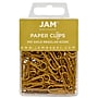 JAM Paper Paper Clips, 1" Capacity, Gold, 100 Clips/Pack, 2/Pack (21832058a)~#|#~sp4813713_sc7