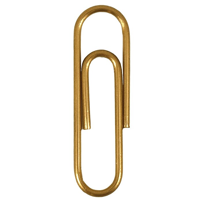 JAM Paper Small Paper Clips, Gold, 3 Packs of 100 (21832058B