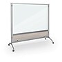 Balt D.O.C. Glass Room Divider, Silver Aluminum Frame, 58" x 69.6" (8201G-8201)~#|#~sp48138768_sc7
