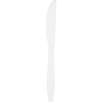 Touch of Color White Plastic Knives, 150 Count (DTC010570BKNV)