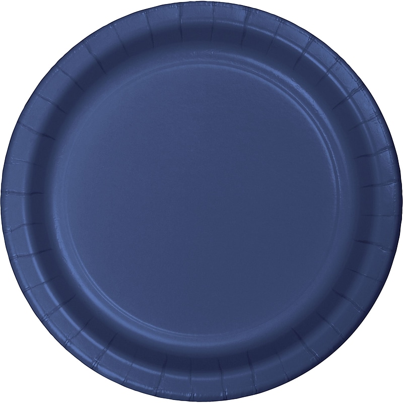 Creative Converting Navy Blue Paper Plates, 72 Count (DTC471137BDPLT) image 1