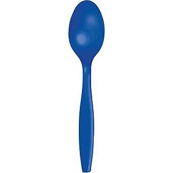 Touch of Color Cobalt Blue Plastic Spoons, 72 Count (DTC011097SPN)