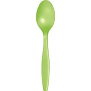 Touch of Color Fresh Lime Green Plastic Spoons, 72 Count (DTC011923SPN)