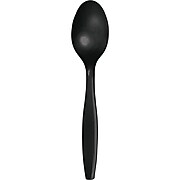 Touch of Color Black Plastic Spoons, 150 Count (DTC010556BSPN)