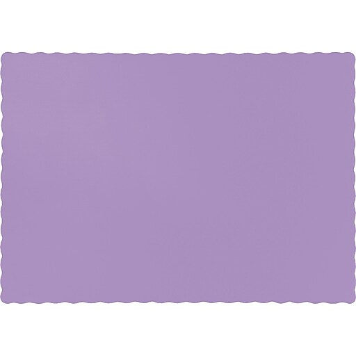 Touch of Color Luscious Lavender Purple Placemats, 50 pk (863265B) at Staples