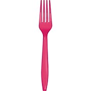 Touch of Color Hot Magenta Pink Plastic Forks, 72 Count (DTC010476FRK)