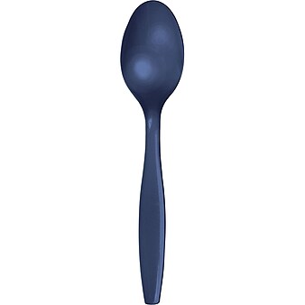 Touch of Color Navy Blue Plastic Spoons, 150 Count (DTC010603BSPN)