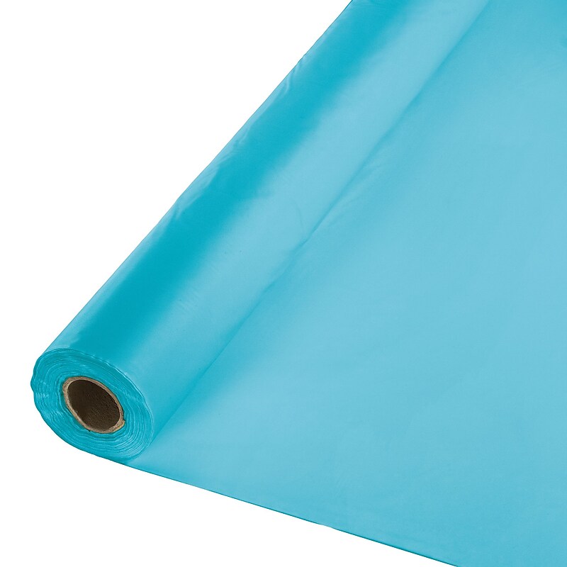 Touch of Color Bermuda Blue Plastic Banquet Roll (011193) image 1