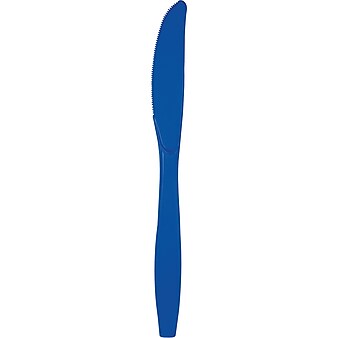 Touch of Color Cobalt Blue Plastic Knives, 72 Count (DTC010147KNV)