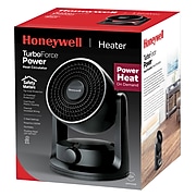 Honeywell 1500 Watt, 3 Speed, Turbo Force Power Heat Circulator, Black (HHF550B)
