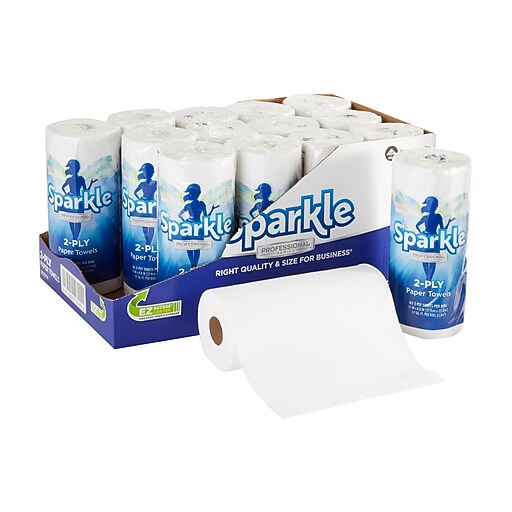 Sparkle Professional Paper Towels, 2ply, 85 Sheets/Roll, 15 Rolls/Pack