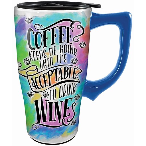 Shop Staples for Spoontiques Coffee Keeps Me Going Ceramic Travel Mug