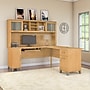 Bush Furniture Somerset 72"W L Shaped Desk with Hutch, Maple Cross (SET001MC)~#|#~sp48813892_sc7