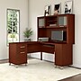 Bush Furniture Somerset 60"W L Shaped Desk with Hutch, Hansen Cherry (SET002HC)~#|#~sp48813895_sc7