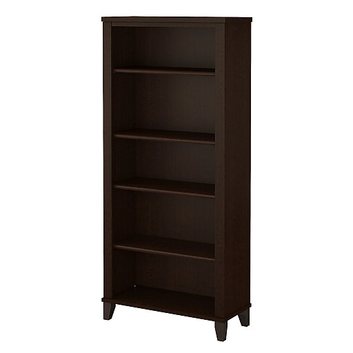 Bush Furniture Somerset 65.21" 5Shelf Bookcase with Adjustable Shelves