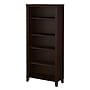 Bush Furniture Somerset 65" 5-Shelf Bookcase with Adjustable Shelves, Mocha Cherry Laminate (WC81865)~#|#~sp48814389_sc7
