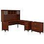 Bush Furniture Somerset 72"W L Shaped Desk with Hutch and Lateral File Cabinet, Hansen Cherry (SET009HC)~#|#~sp48814486_sc7