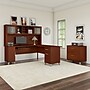 Bush Furniture Somerset 72"W L Shaped Desk with Hutch and Lateral File Cabinet, Hansen Cherry (SET009HC)~#|#~sp48814540_sc7