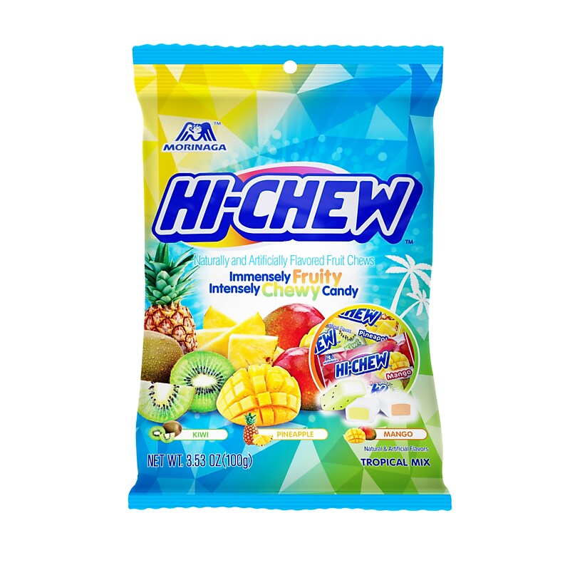 Hi-Chew Tropical Mix Chews, 3.53 oz, 6/Carton (MOR00434) image 1