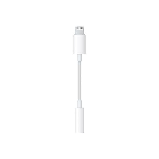 Original Lightning to 3.5 mm Headphone Jack Adapter-white