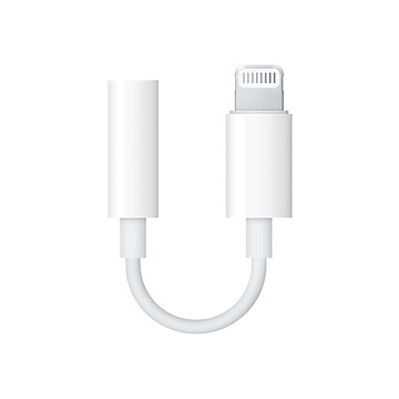 Apple Lightning to 3.5mm Headphone Jack Adapter for iPad, iPod touch, and iPhone (MMX62AM/A)