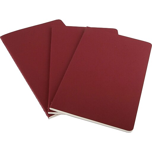 Moleskine® Cahier Journal, 1-Subject, Narrow Rule, Brown Kraft Cover, (80)  8.25 x 5 Sheets, 3/Pack